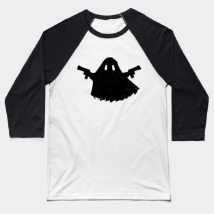 Ghost with a gun (black version) Baseball T-Shirt